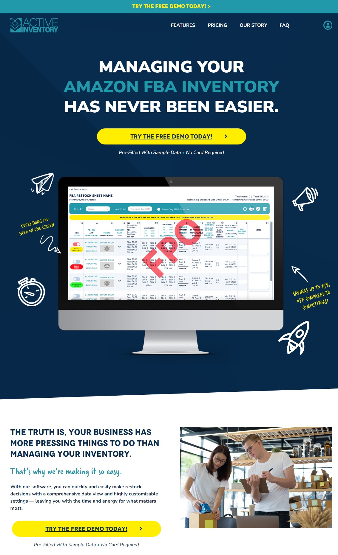 AI/ML-Powered SaaS App for Smart Amazon FBA Restocking